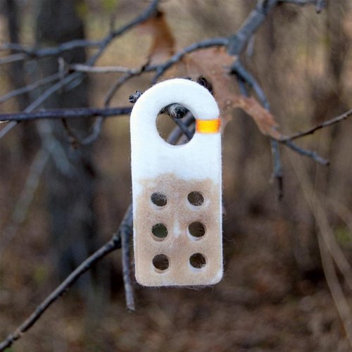 HME Reflective Vent Wick Effective Easy-to-Dip Versatile Hunting Scent-Absorbing Wick with 6 Vent Holes & Highly Reflective Orange Band