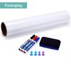 Warasee Magnetic Dry Erase Whiteboard Paper, 16" x 24" Self Adhesive Whiteboard for Wall, Easy to Write and Clean Dry Erase Board for Kids, Office, Home, with Marker, Magnetic Eraser and Magnets