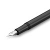 Kaweco LILIPUT Fountain Pen Black I Premium Aluminium Fountain Pen for Ink Cartridges I Exclusive Fountain Pen 12.5 cm I Nib: B (Broad)