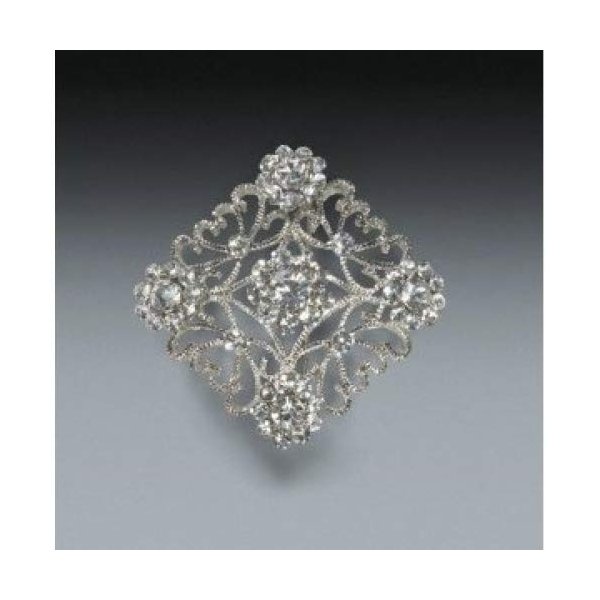 2" Square Brooch ~ Wedding Cake Decoration ~ NEW ~ LOOK!!!