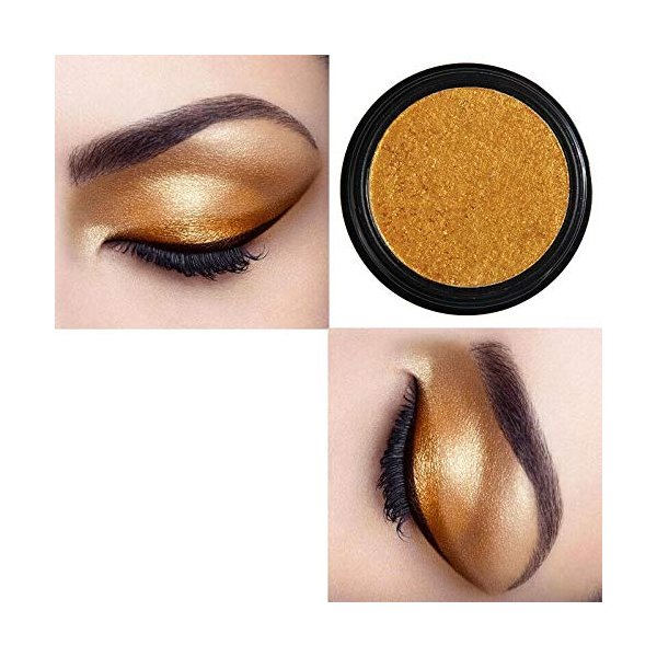 Phoera Cream to Powder Waterproof Glitter Metallic Eyeshadow Palette Long Lasting Shimmer High Pigment Sparkly Eye Shadow Cosmetic Makeup (123 DAISY)