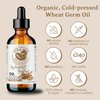 Bella Terra Oils - Organic Wheat Germ Oil 4oz - A Symphony of Vitamin E & C, Pure Essence of Face Oil, Dive into Natural Glow & Suppleness