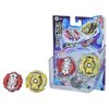 Beyblade Burst Surge Dual Collection Pack Hypersphere Master Kerbeus K5 and Slingshock Leopard L4 Spinning Top Toys - 2 Battling Game Tops