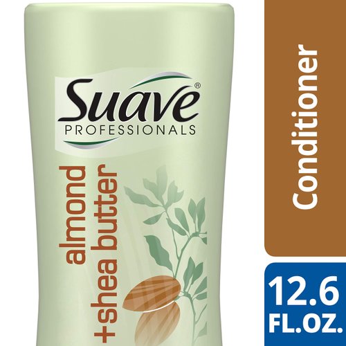 Suave Professionals Moisturizing Conditioner, Almond + Shea Butter, 12.6 Fl Oz