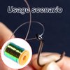 HUANGENG Fly Tying Flat Peacocks Tinsel Spool Flat Metallic Fly Tying Tinsel Saltwater Flashing Fly Tying Materials Easy to Use