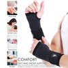 HiRui 2-Pack Wrist Brace Wrist Wraps, Hand Compression Sleeves with Wrist Straps Support for Fitness Weightlifting MTB Tendonitis Carpal Tunnel Arthritis Pain Relief (Black, Medium)