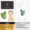 Sage Owl Gua Sha Facial Tools for Self-Care - Face Massager Real Jade Guasha Stone - Face Sculpting Tool for Daily Skin Care Routine