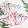 WHAVEL Cat Ears Headband 8 PCS Cat Ears Shiny Sequin Cat Ears Cute Cat Headband