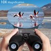 SkyGenius 10x25 Compact Binoculars for Adults and Kids, Small Binoculars for Bird Watching, Pocket Binoculars for Theater and Concerts, Outdoor Travel Sightseeing Hunting Hiking