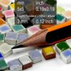 Ceramic Tile 3/16 inch 5mm Mosaic Tiles for Arts and Crafts 1000 Pieces, 20 Colors x 50 Pcs, MXAL