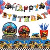 Monster Truck Banner Monster Truck Birthday Party Supplies Monster Truck Birthday Banner Cars Trucks Happy Birthday Sign Monster Truck Birthday Decorations Banner, Race Car Theme Party Supplies
