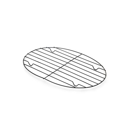 Fox Run - 57213 Fox Run Non-Stick Oval Roasting/Cooling Rack, 11.25 x 8.25 x 0.5 inches, Metallic