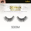 Laflare Silk Lashes 3D FAUX MINK Eyelashes, Light, Reusable, Handmade, Natural Looking, Professional Easy to Apply Eyelashes in a Knitted Style1-3 PACKS BUNDLE SPECIAL (3, SD05M)