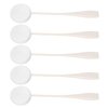 Long Handled Powder Puff, Body Lotion Applicator Water Absorption 5pcs Soft PVA Tight Skin Comfortable Hold for Home Use(White)