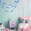 Mermaid Party Decorations Purple Teal Felt Hanging Triangle Mini Bunting Pennant Banner Flag for Birthday Wedding Baby Shower Bachelorette Little Mermaid Under The Sea Party Classroom Nursery Decor