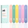 ZMOI Professional Mini Nail File – 12 Stylish - Practical Fingernail File Pack for Natural and Acrylic Nails 100/180 Emery Boards (Macaroon Color)