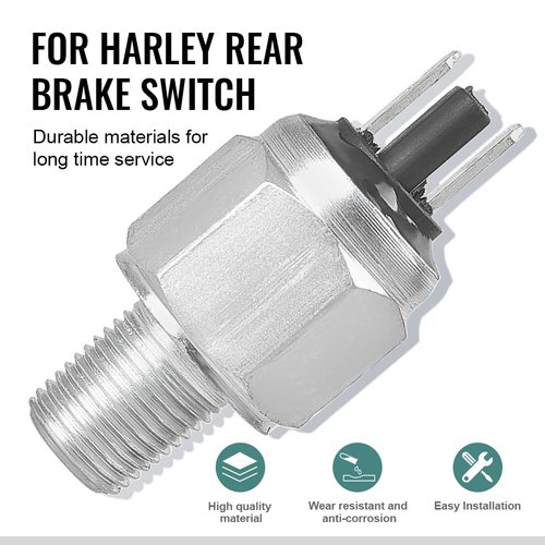 GZYF Motorcycle Brake Switch for Harley Davidson 2003-2014 Touring, 2004-2014 FXST (Replacement for 72023-51D/E)