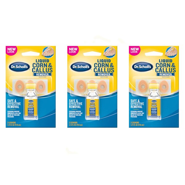 Dr. Scholl's Liquid Corn & Callus Remover,.33 oz. (3-Pack)
