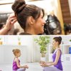 Extra Hair Donut Bun Maker Blonde for Kid, Ring Style Bun, 2PCS Chignon Hair Small Doughnut Shaper for Short and Thin Hair (Small, 2.5 Inch/Beige)