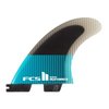 FCS II Performer PC Thruster Fin Set Teal/Black Medium