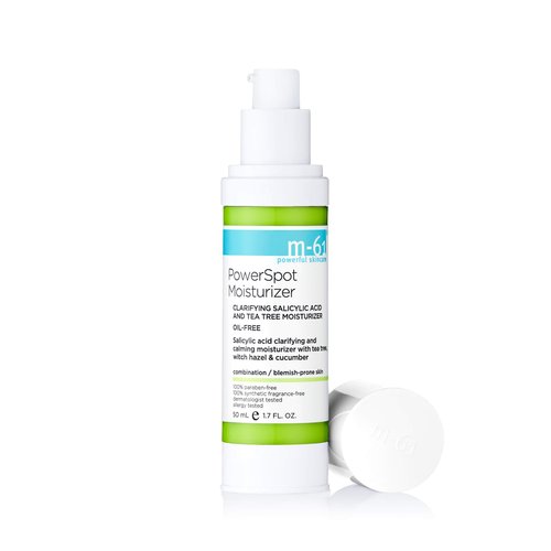 m-61 PowerSpot Moisturizer - Clarifying, hydrating and soothing oil-free moisturizer with salicylic, glycolic, witch hazel & tea tree