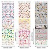 Whaline 18 Sheets All Holiday Nail Art Stickers Fall Nail Decals All Season Fall Thanksgiving Halloween Winter Christmas 4th of July Self-Adhesive Nail Decals for Autumn DIY Manicure Party Decor