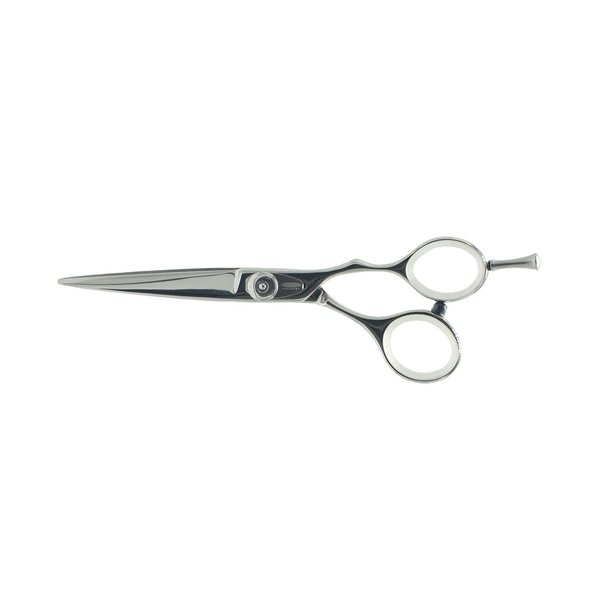 Cricket Logo Gold Series Pro 5.25” Hair Cutting Shear Professional Stylist Barber Haircutting Scissors, Stainless Steel, Convex Edge, Includes Hair Dryer Gift