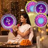 5PCS Diwali Decorations Diwali Balloons Happy Diwali Rangoli Party Decorations Diwali Foil Balloons for Indian Themed Deepavali Festival of Lights Party Decoration Supplies
