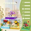 Flower & Insect Bouquets Building Toys - 791 PCS Ladybug Micro Building Blocks Kit with Dust Cover, Preserved Flower Home Decor Christmas New Year Birthday Great Gift for Mom/Lover/Women (Ladybug)
