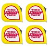10' Tire Stagger Tape Measure with Magnetic Back (4 Pack)