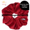 XL Jumbo Velvet Scrunchie For Hair, Scrunchy for Women Girls, Durable Elastic Band Ties to Hold Thick, Straight, Curly Hair - Breakage, Frizz Prevention (Rich Gold)