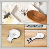 Young's Inc. Spoon Rest for Stove Top and Kitchen Counter - Ceramic Spoon Holder - Durable and Easy-to-Clean - Can Hold Ladles, Spatulas, Tea Bags, and More - Stylish Camping Design - 4.72x4.72x0.6