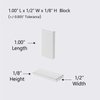 AplysiaTech N52-1.00" L x 1/2" W x 1/8" H - 16 Pack, Neodymium Bar Magnets, Powerful Rare Earth Rectangular Magnets, Block NdFeB Magnet 1 x 1/2 x 1/8 Inch Strong Neodymium Rare Earth Magnet