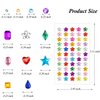 10 Sheets Face Gems Jewels for Makeup Heart Rhinestones Stickers Self Adhesive Assorted Shapes Rhinestones for Christmas Crafts, Eye Body Gems Nail Art Festival Party Rave Accessories for Women