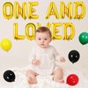One & Loved 1st Birthday Balloon Banner Reggae 1st Birthday Party Decorations Jamaican Rastafari Birthday Decorations for Kids Boys Girls Reggae Music 1st Birthday Party Supplies