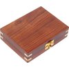 IBLAY Handmade Wooden Playing Card Holder Box -See Through Playing Cards Case