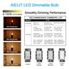 AIELIT B11 Vintage E26 LED Candelabra Light Bulbs, 2W (25W Equivalent), Warm White 2700K, Clear Glass, 200 Lumens, Dimmable LED Edison Bulb for Chandelier Ceiling Fan Pendant Lights, 8-Pack