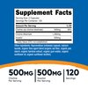 Nutricost Choline & Inositol Supplement (1,000mg) 240 Capsules - 500mg Choline, 500mg Inositol, GMO-Free, Gluten-Free, 120 Servings
