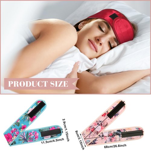 Eurzom 6pcs Satin Hairband, Adjustable Hair Wrap for Women - Sleep Cap, Headband, Scarf - Sleeping, Yoga, Casual Outings