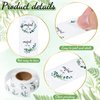 Colarr 500 Pieces Mint to Be Label Stickers Wedding Party Favors Sticker Labels 1 Inch Round Botanical Theme Wedding Stickers for Guests