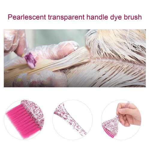 Hair Dye Color Brush, Hair Color Brush, Multicolor Glitter Brush, Colorful Blend of Soft Feathered for DIY Hair Tint Dying Coloring Applicator at Home or Salon()