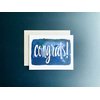 Palmer Street Press Congrats! Inky Navy Congratulations Cards - Set of 8 Congratulations Greeting Cards And 8 Envelopes - Congratulations Graduation Card - Designed, Printed and Packaged in the USA