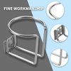 R RUR 4PCS Boat Ring Cup Holder Stainless Steel, Wall Mounted Cup Drink Holders for Boat, Universal Cup Holders for Marine, Yacht, Truck, RV, Trailer, Installs on Walls and Rails