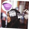 FRCOLOR 5pcs Hair Dyeing Bowls Hair Color Mixing Bowls Mixing Tint Bowls Dyeing Coloring Tool with Handle for Salon Hairdressing (Purple)