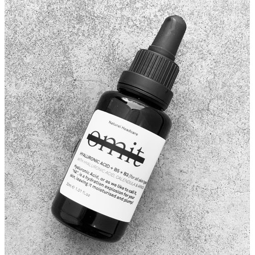 HYALURONIC ACID + B5 + B3 FACE SERUM 30mL 1.01 fl.oz. Vitamin B5, B3, Facial Hydrating Serum to Smooth Dry and Sensitive Skin, Deep Moisturizing Face Serum for Women & Men, Anti-Aging Facial Serum