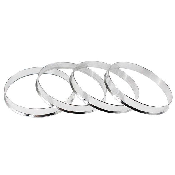 DCVAMOUS Alloy Aluminum Wheel Hub Centric Rings 66.1 to 64.1, Set of 4 Hubcentric Rings - Performance Hubrings for 64.1mm Vehicle Hub with 66.1mm Center Bore Rim Compatible with Honda Accord Civic