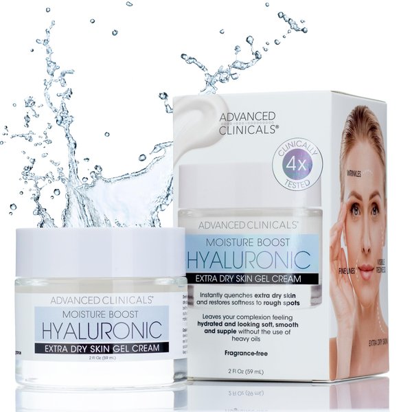 Advanced Clinicals Hyaluronic Acid Facial Cream Hydration Lotion For Face, Moisturizer Skin Care Face Cream For Dry Skin, Wrinkles, & Fine Lines. Anti-Aging Wrinkle Repair Face Lotion, 2 Fl Oz