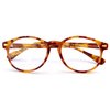 The Actor BIFOCAL Unisex Round Reading Glasses, Readers for Men and Women, Light Brown Tortoise +1.50