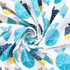 Pack and Play Sheets Fitted, 2 Pack Portable Playard Pack and Play Sheet, Ultra Soft Microfiber Mini Crib Sheets,Whale, Preshrunk