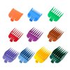Clipper Guards Set Fits for Most Wahl Clippers and Babyliss FX870, Color Coded Clipper Guides Replacement - 1/16" to 1", 10 Piece Set